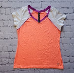 RBX Salmon/Pink Workout Gym Shirt Women's Sz L